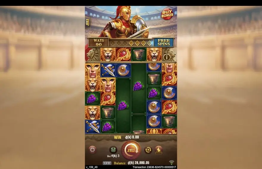 Ảnh bảng biểu tượng & tính năng game Roma X Deluxe (slot JILI) chơi tại LC79