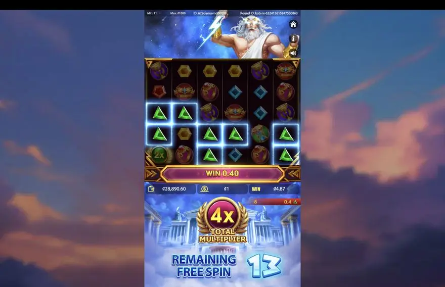 Ảnh bảng biểu tượng & tính năng game Treasures of Olympus 1000 (Kingmidas #) (slot) chơi tại LC79