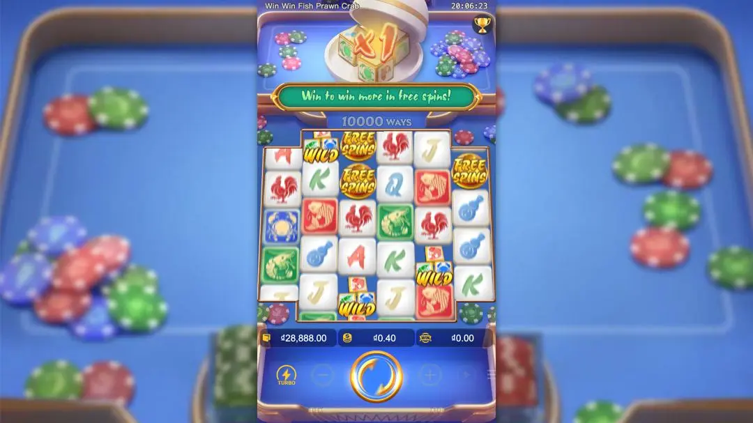 Ảnh giao diện chính game Win Win Fish Prawn Crab (slot PG) chơi tại LC79