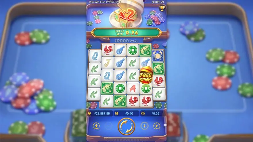 Ảnh màn hình gameplay game Win Win Fish Prawn Crab (slot PG) chơi tại LC79