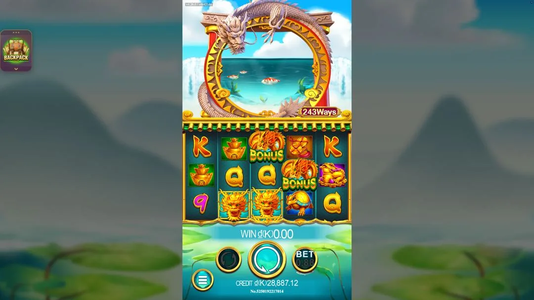 Ảnh giao diện chính game Dragons Gate (slot JDB) chơi tại LC79