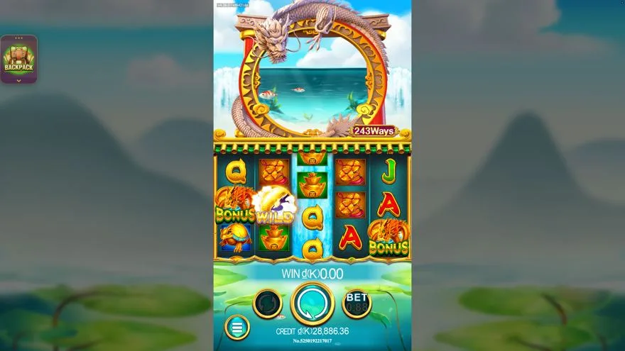 Ảnh bảng biểu tượng & tính năng game Dragons Gate (slot JDB) chơi tại LC79