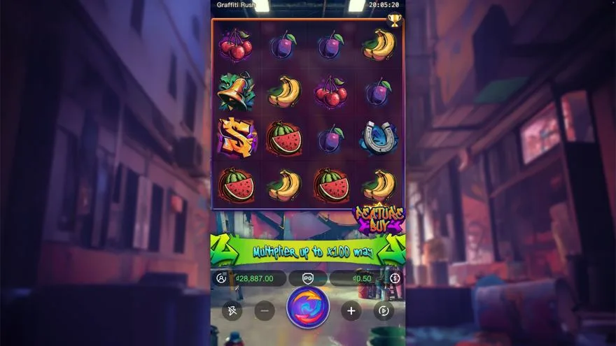 Ảnh màn hình gameplay game Graffiti Rush (slot PG) chơi tại LC79