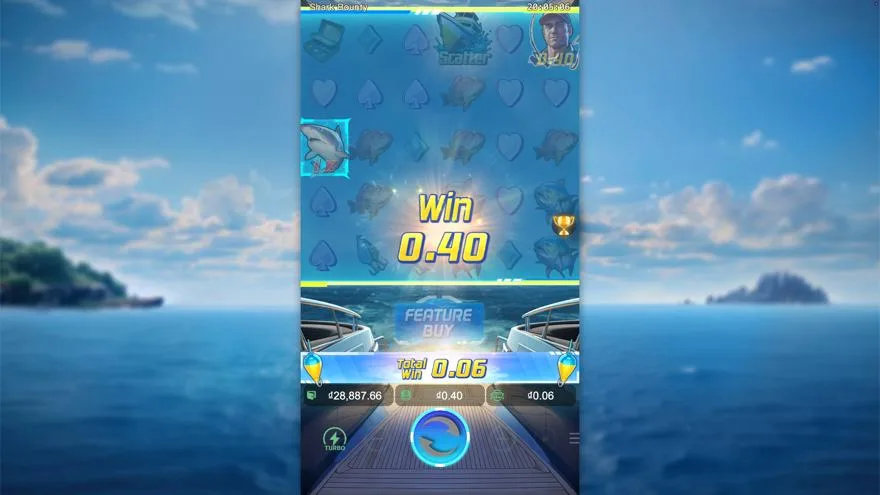 Ảnh màn hình gameplay game Shark Bounty (slot PG) chơi tại LC79