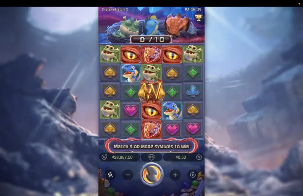 Ảnh giao diện chính game trải nghiệm dragon hatch 2 lc79 (slot) chơi tại LC79