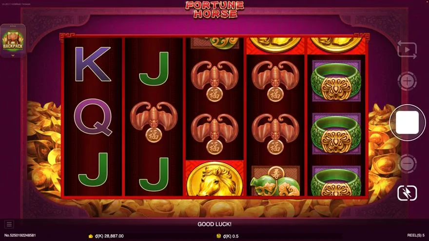 Ảnh màn hình gameplay game trải nghiệm fortune horse lc79 (slot) chơi tại LC79