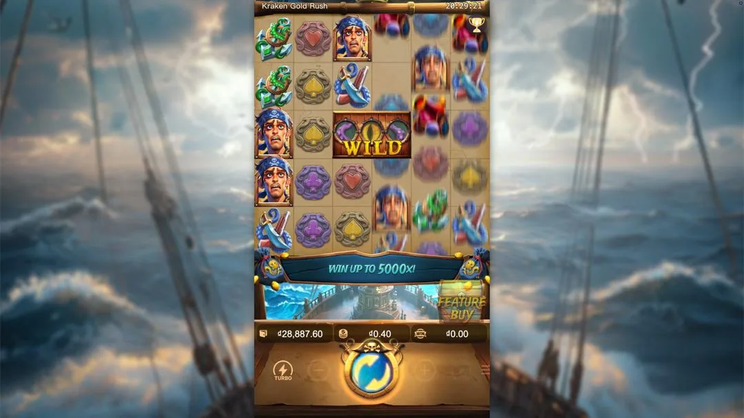 Ảnh giao diện chính game trải nghiệm kraken gold rush lc79 (slot) chơi tại LC79