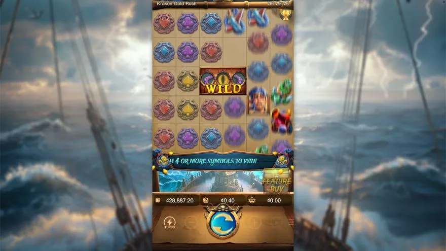 Ảnh màn hình gameplay game trải nghiệm kraken gold rush lc79 (slot) chơi tại LC79