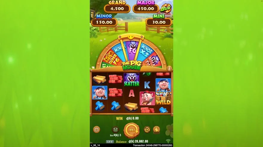 Ảnh màn hình gameplay game trải nghiệm the pig house lc79 (slot) chơi tại LC79