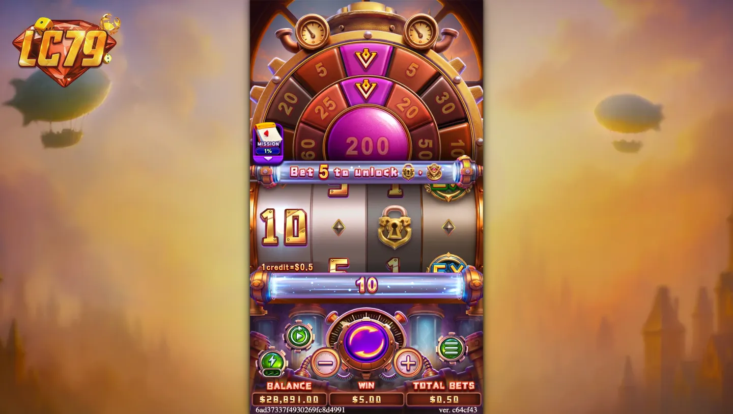 Catla's Money Machine FC – thắng 10 credits trên payline chính tại LC79