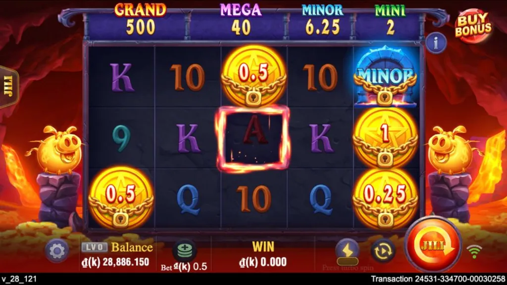 Ảnh giao diện chính game Devil Fire (slot JILI) chơi tại LC79