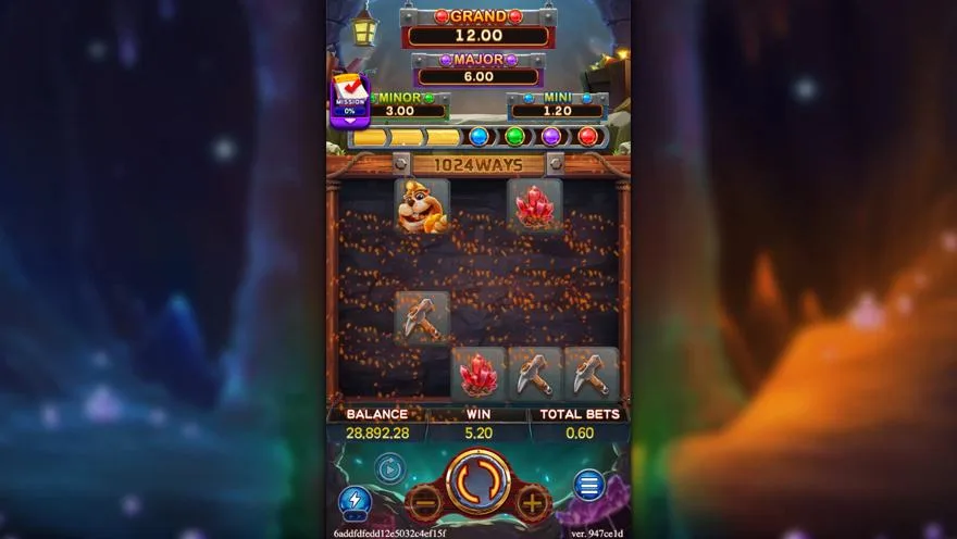 Ảnh màn hình gameplay game GOLD RUSH (slot FC) chơi tại LC79
