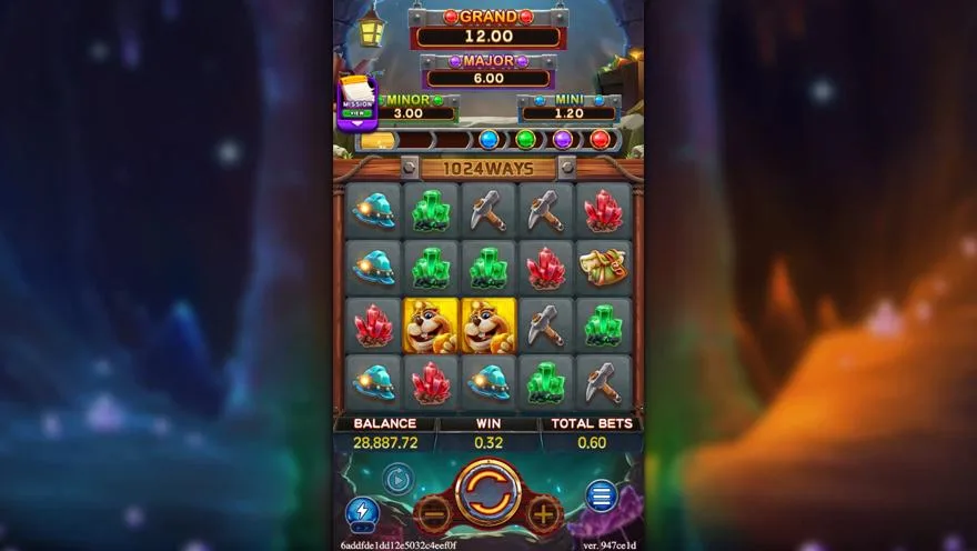 Ảnh bảng biểu tượng & tính năng game GOLD RUSH (slot FC) chơi tại LC79