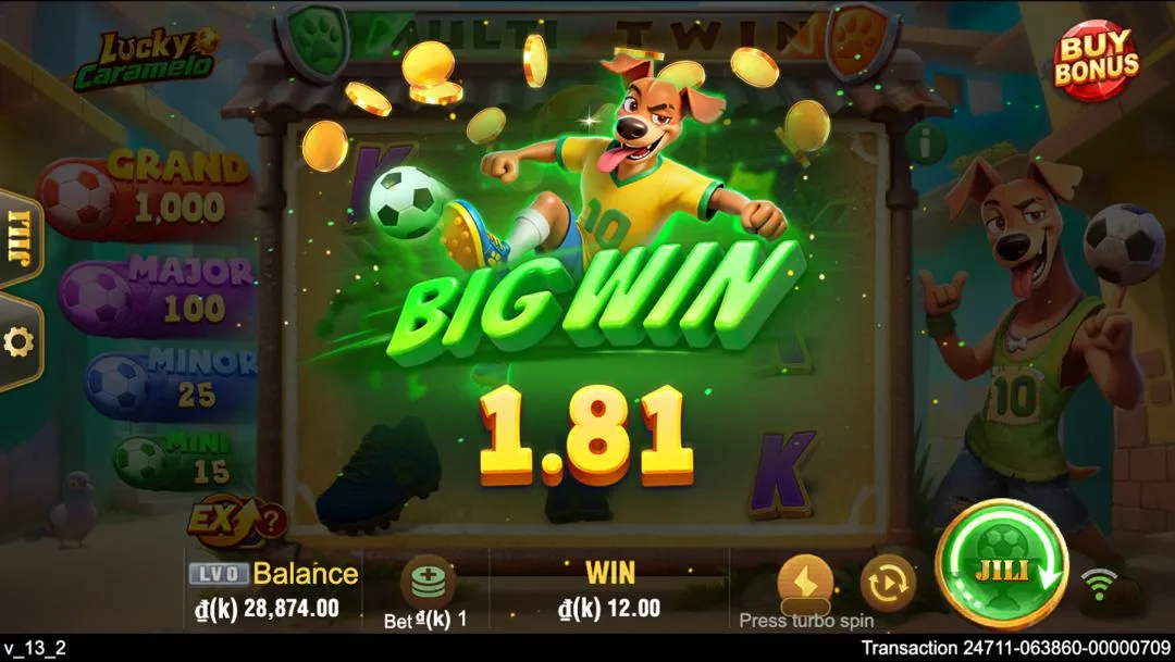 Ảnh giao diện chính game Lucky Caramelo (slot JILI) chơi tại LC79