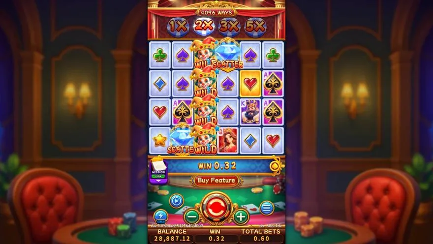 Ảnh màn hình gameplay game POKER WIN 2 (slot FC) chơi tại LC79
