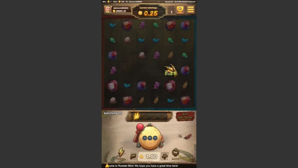 Ảnh giao diện chính game Rooster Blitz (Kingmidas #KM-SLOT-005) (slot) chơi tại LC79