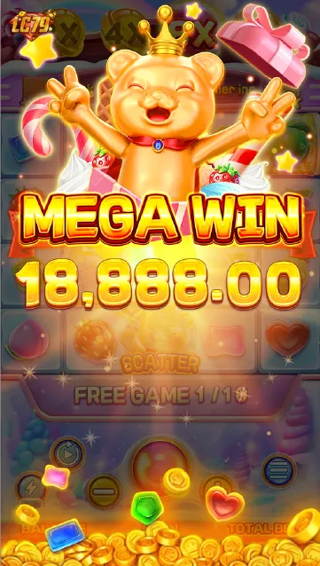 Sugar Bang Bang 2 LC79 – màn hình MEGA WIN 18,888 sau chuỗi nổ Free Spin