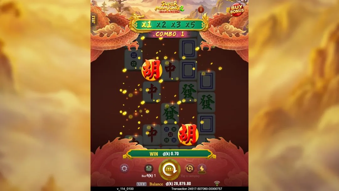 Ảnh giao diện chính game SUPER MAHJONG 2 (slot JILI) chơi tại LC79